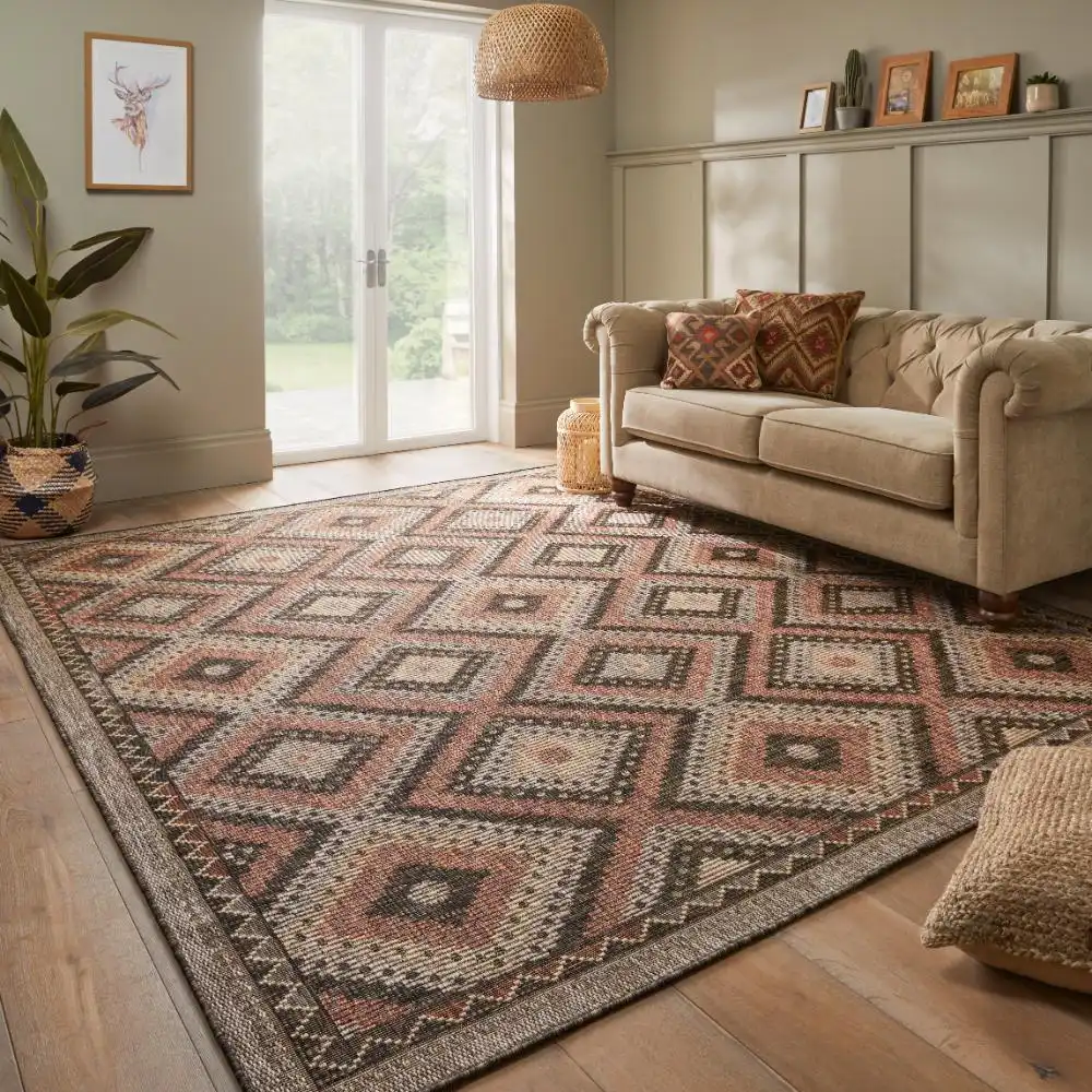 SUMAC Indoor Outdoor SUM101 Brown Rust Rug Questions & Answers