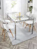 Washable 9mm Gel-Back Ivy Trellis Silver Rug Questions & Answers