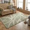 In prismatic rugs, is the smallest size a scaled down version of the largest, or is it a part of the larger design?
