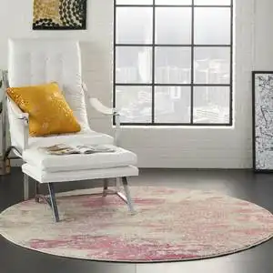 Celestial CES02 Ivory Pink Rug