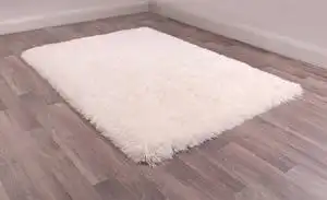 Flossy Supersoft Ivory Rug