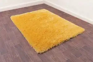 Flossy Supersoft Gold Rug