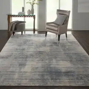 Rustic Textures RUS02 Blue Ivory Rug