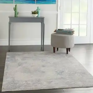 Silky Textures SLY06 Ivory Grey Rug