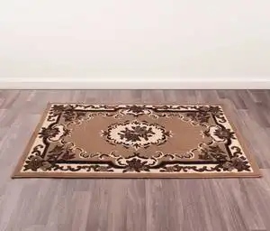Traditional Poly Sandringham Taupe Rug