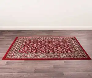 Traditional Poly Esta Red Rug
