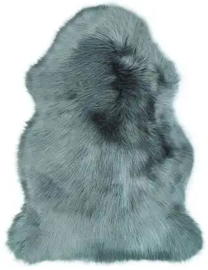Luxury Faux Fur Grey Tip Rug