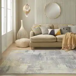 Lux Washable LUX02 Light Grey Rug