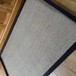 Boucle Sisal Spice with Charcoal Border Rug