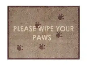 Turtle Designs Wipe Your Paws Brown Rug