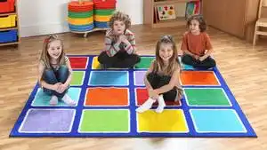 Placement Rugs Rainbow™ Square Placement Rug