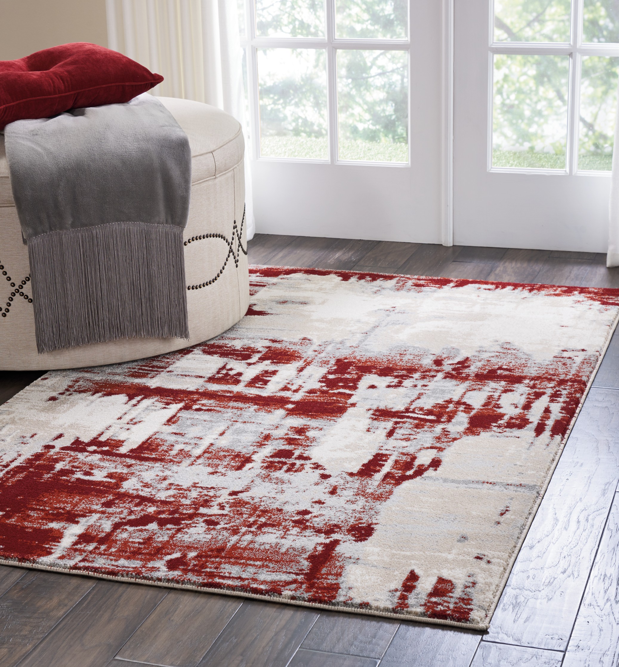 Maxell > MEA14 Ivory Red Rug