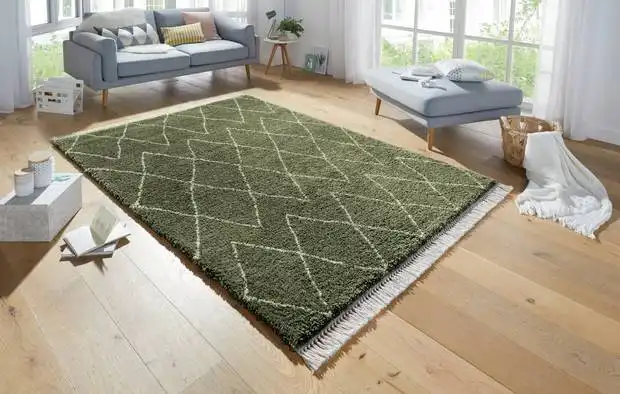 Desire Jade Olive Green Rug By Mint Rugs