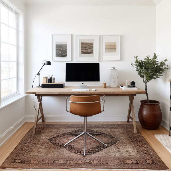 How to Choose a Rug for a Home Office and Inject Creativity into Your Workspace