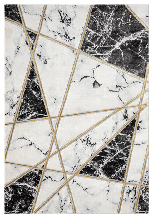 Bianco 0185MA Black Cream Rug
