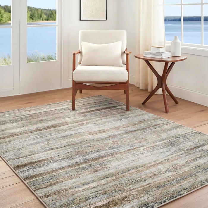 Avellino Abstract Grey Modern Marble High Pile Living room AVL2337 Rug