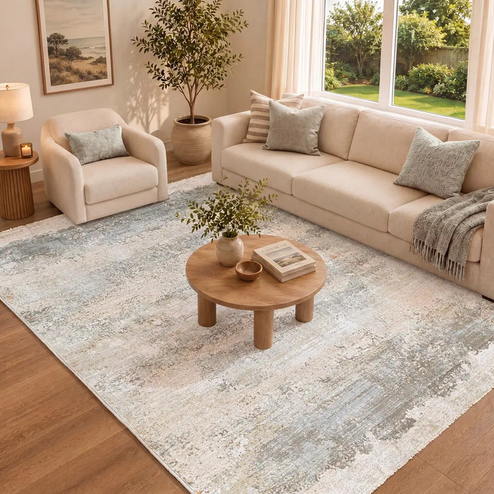 Brunswick Abstract Fringe BWK2305 Rug