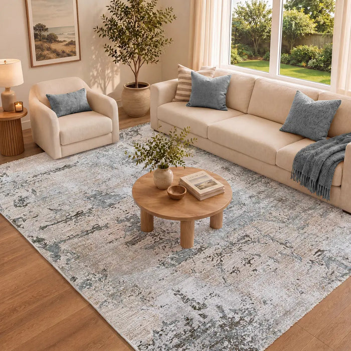 Brunswick Abstract Fringe BWK2308 Rug