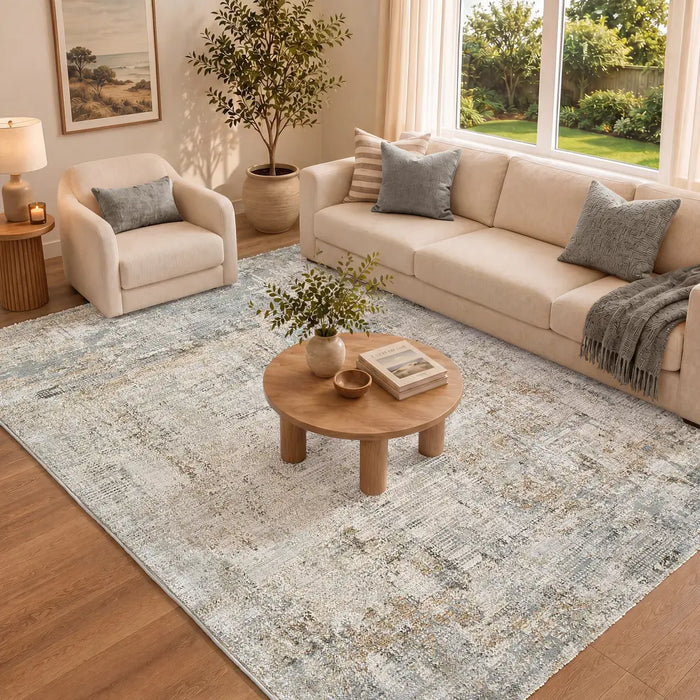 Brunswick Abstract Fringe BWK2338 Rug