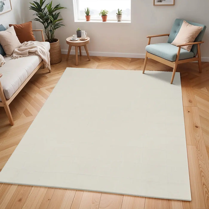 Hope Scandi Modern High Pile Ivory/OffWhite Area FEU2314