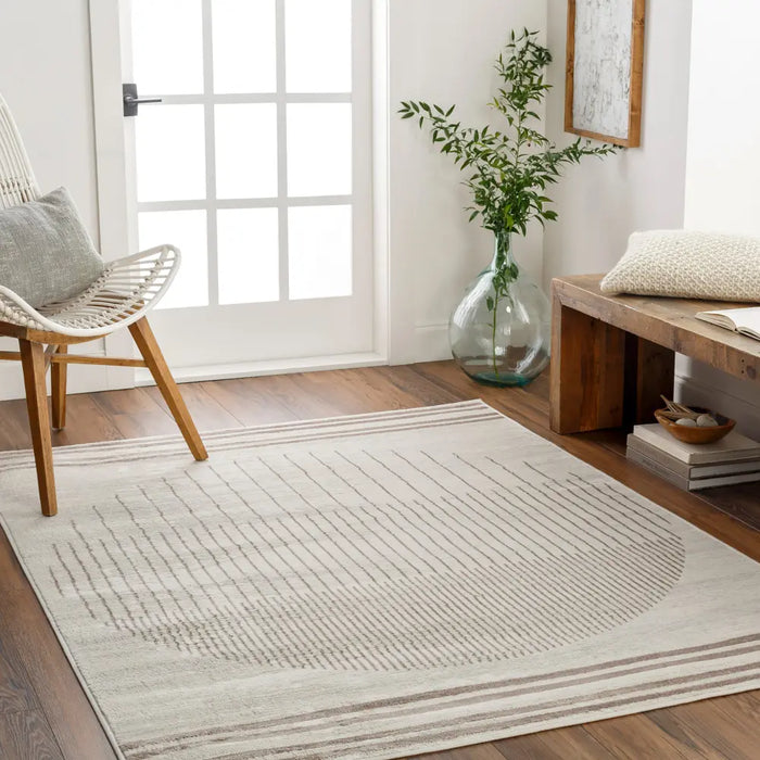 Enso2 Scandi  Enso Scandi Geometric Light Brown Rug FSA2370