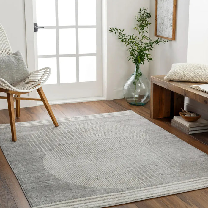 Enso2 Scandi  Geometric Light Grey Rug FSA2375
