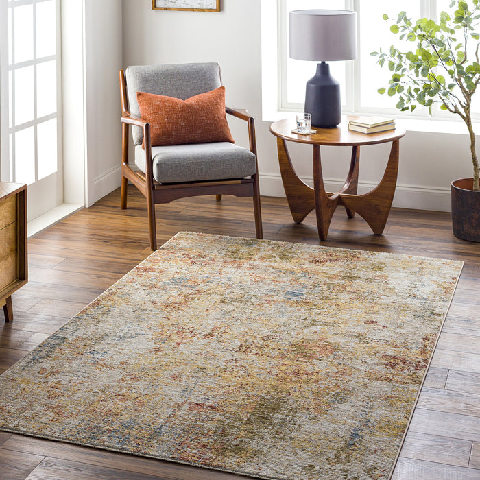 Naila Abstract Modern Marble Fringe IAL2309 Rug