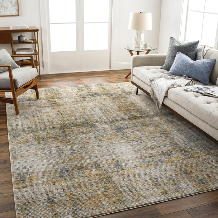Naila Abstract Modern Marble Fringe IAL2316 Rug