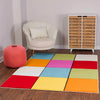 Limburg Geometric Orange Yellow Green Blue Graphic Living Dining Bedroom Rug LBU2323