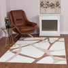 Limburg Modern Brown Beige White Graphic Living Dining Bedroom Rug LBU2325