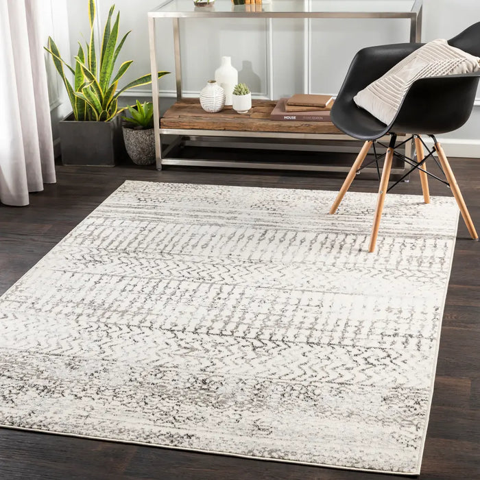 Makiki Scandi  Global Light Grey Area Rug PSS2310