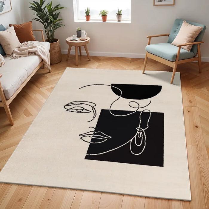 Francesca Scandi Modern Beige Rug PSS2347