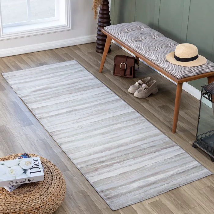 Pandora Scandi Modern Dark Brown Area Rug ROM2402