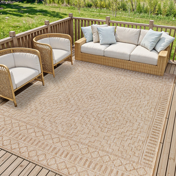 Tuareg Global Graphic In- & Outdoor Jute Look TRG2354 Rug