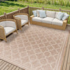 Tuareg Vintage Beige Ivory Traditional Boho In & Outdoor JuteLook Rug TRG2373