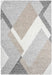 Mastercraft mehari 023 0314 6262 Grey, Beige, Ivory, Multicoloured, Cream Living Room Shaggy Rug.