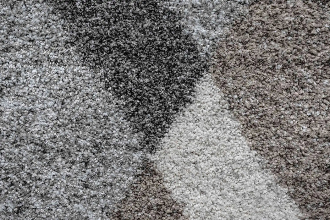 Mastercraft mehari 023 0314 6262 Grey, Beige, Ivory, Multicoloured, Cream Living Room Shaggy Rug.