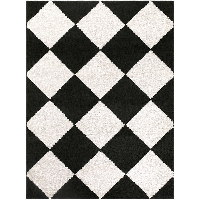 Tivoli Washable Modern High Pile Diamond Pattern EDRV2305 Rug