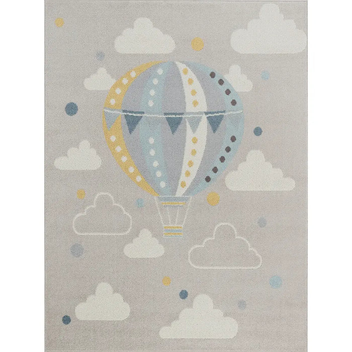 Monty Kids Modern Multicolour/Grey Bedroom Rug AKR2360