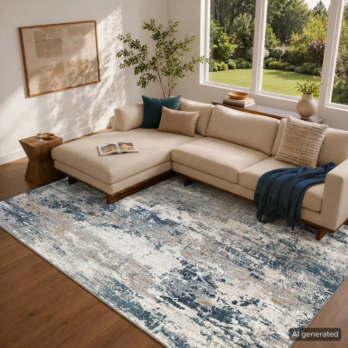 Allegro Abstract Modern Marble ALG2306 Rug