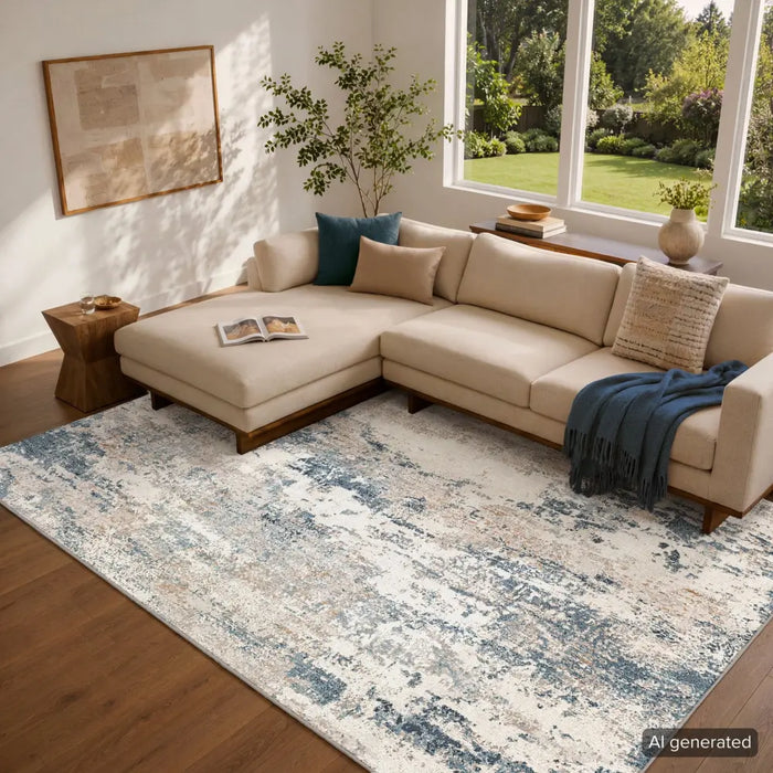 Allegro Abstract Modern Marble ALG2307 Rug