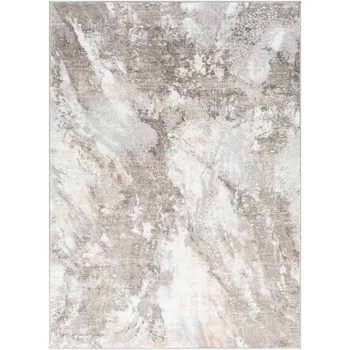 Allegro Abstract Grey Modern Marble Bedroom ALG2336 Rug