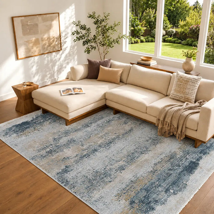 Brunswick Abstract Fringe BWK2304 Rug