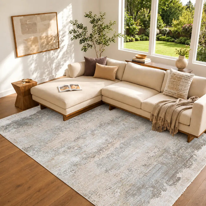 Brunswick Abstract Fringe BWK2305 Rug