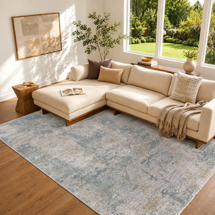 Brunswick Abstract Fringe BWK2307 Rug