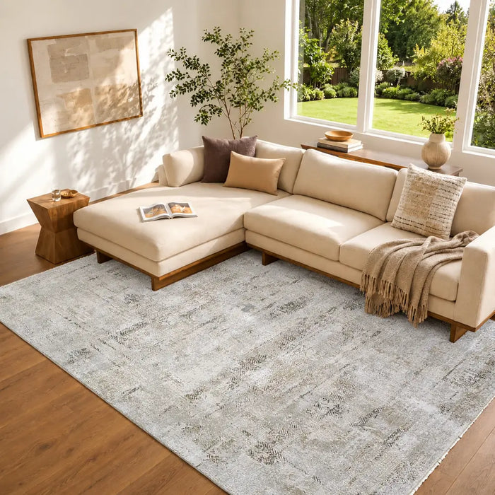 Brunswick Abstract Fringe BWK2346 Rug