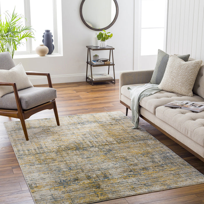 Naila Abstract Modern Marble Fringe IAL2316 Rug