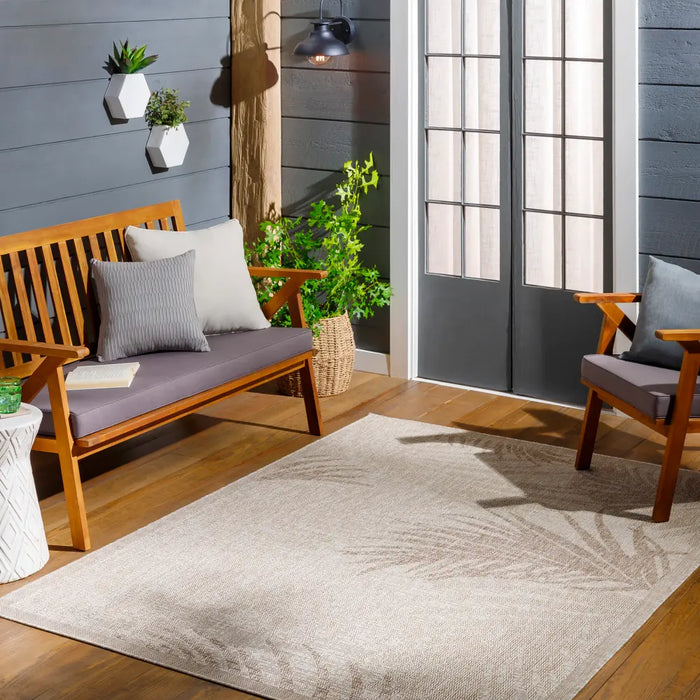Vanessa In- & Outdoor Coastal JuteLook Brown Area Rug TRG2384