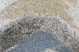 Mastercraft liberty 034 0043 6151 Blue, Multicoloured Living Room Floral Rug.