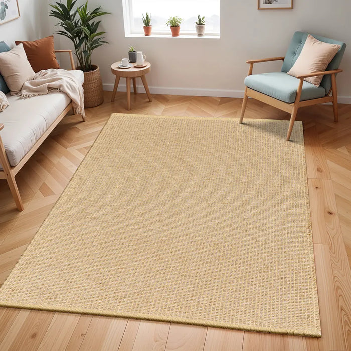Kimi Becki Owens X Livabliss Solid And Border Brown Jute Area BOKM2303